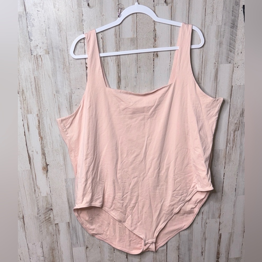Old Navy Light Peach Scoop Neck Bodysuit Size 4X